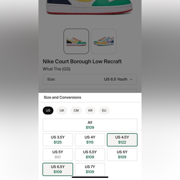 NIKE KIDS Y2K COURT BOROUGH LOW GRADE-SCHOOL | 6.5Y US/ 39EUR - Picture 13 of 13